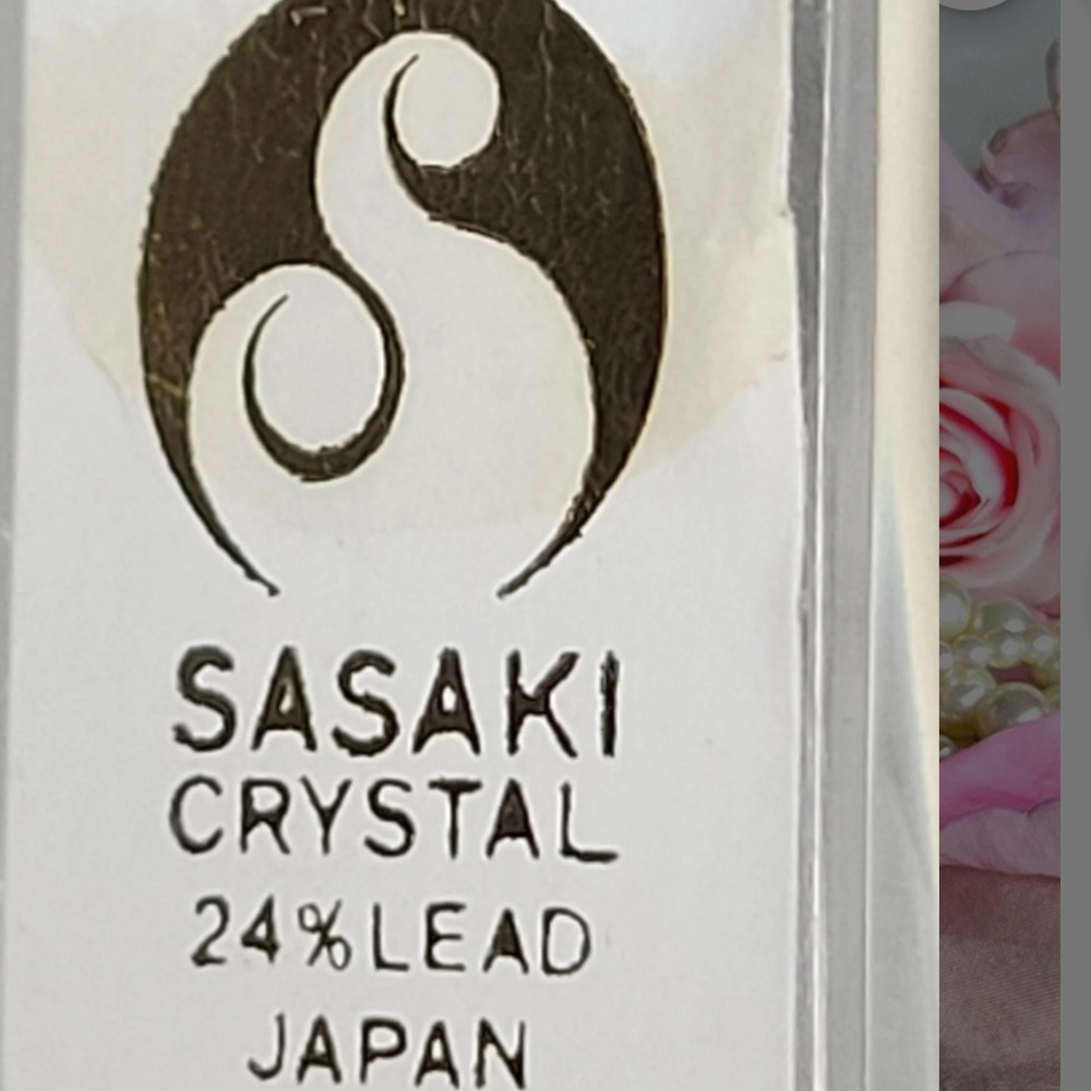 Sasaki Japanese Crystal PERFUME BOTTLE - Picture 3 of 3